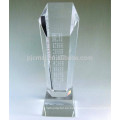 Trofeo de cristal de los premios en blanco baratos del diseño simple de China